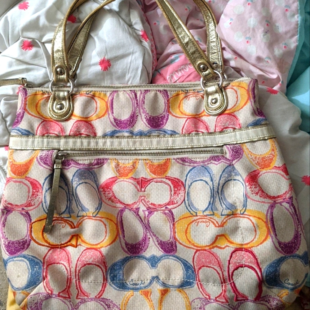 Coach Poppy Dreams Signature "C" Glambag